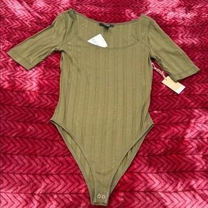 Forever 21 Olive Green Bodysuit